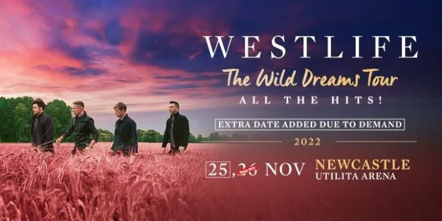 Westlife 25th Nov - 26th Nov at Utilita Arena - Newcastle