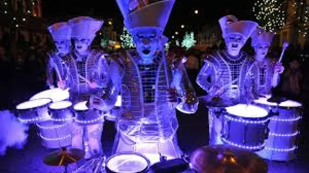 South Tyneside Christmas Parade at Ocean Road, South Shields