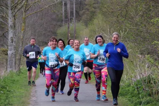 The Prudhoe Easter Egg Fun Run  at Tyne Riverside Park, Prudhoe.