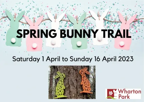 Spring Bunny Trail until Saturday 15th April  at Wharton Park, Durham