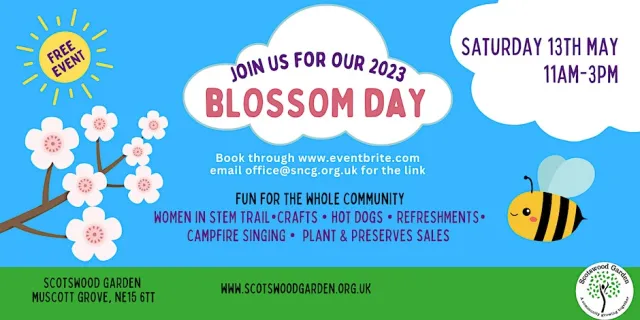 Blossom Day at Scotswood Garden, Newcastle 