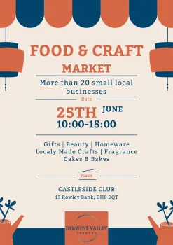 Food and Craft Market at Castleside Club, Consett