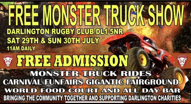 The Monster Truck Show and Carnival at Darlington Rugby Football Club