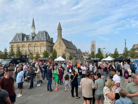 Bishop Auckland Food Festival at Market Place, Bishop Auckland