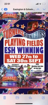 CANCELLED Turners Funfair - Esh Winning at Playing Fields at Esh Winning 