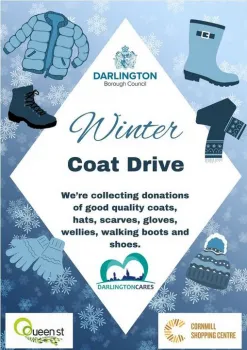 Darlington Cares Coat Drive at Queen Street Shopping Centre - Darlington