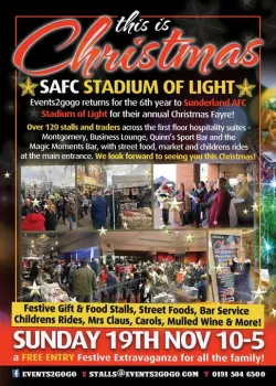 This is Christmas Craft Fair at Stadium of Light, Sunderland