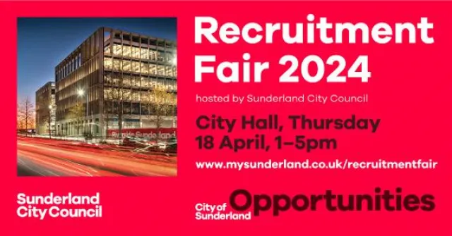 Recruitment fair hosted by Sunderland City Council at City Hall, Sunderland