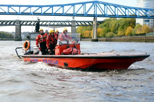 Water Rescue Event at  Newcastle Quayside