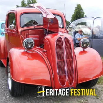 Bishop Auckland Heritage Festival - Vintage Car Show at Market Place, Bishop Auckland