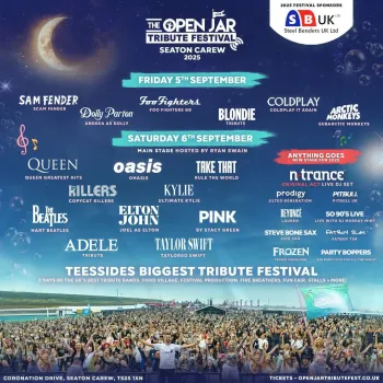 Open Jar Tribute Festival  at Seaton Reach, Coronation Drive, Seaton Carew