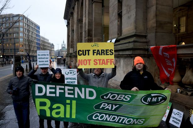 Train strikes at Newcastle's Central Station as workers fight to prevent 'faceless railway' at Frisk Radio - The Rhythm of The North East